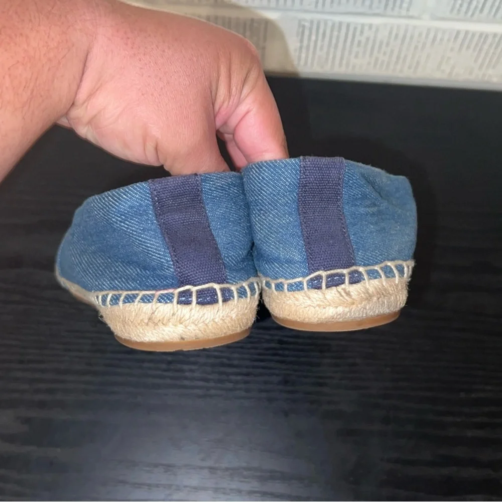 Tory Burch Denim Weston Espadrille Flats